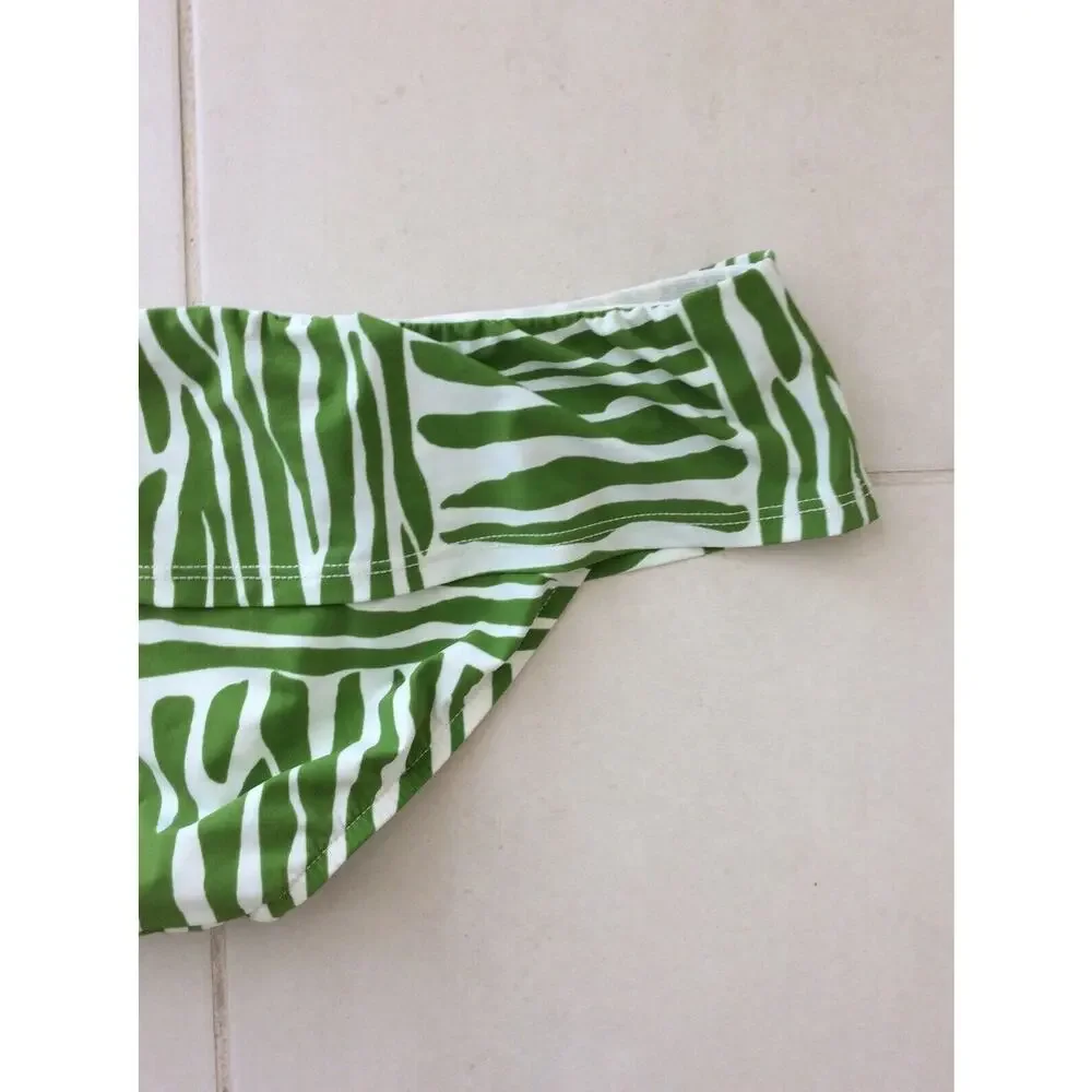Ralph Lauren Blue Label Bikini Bottom Zebra Print Swimwear Beach Summer
